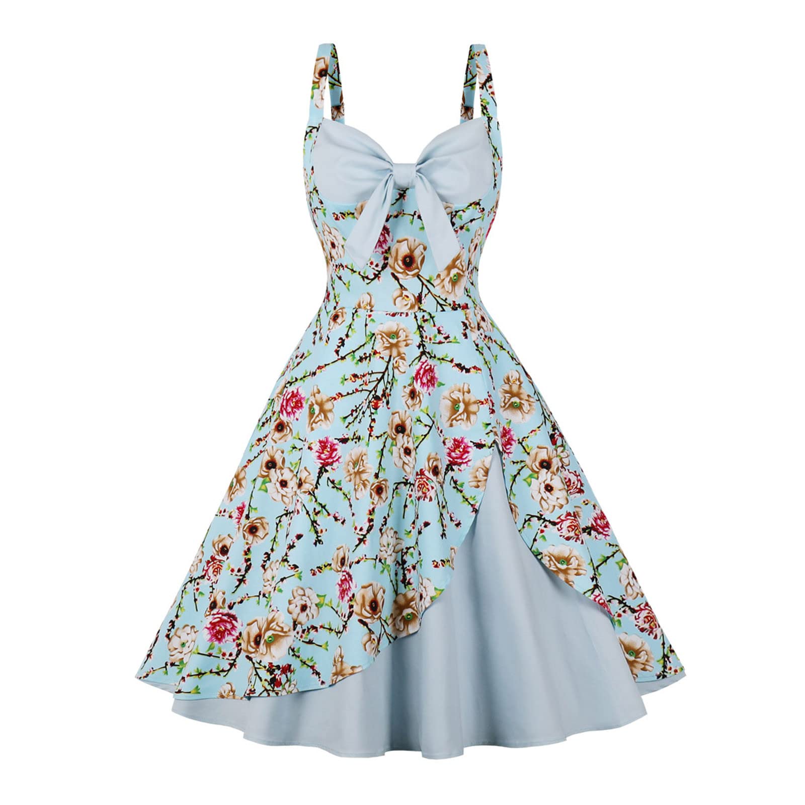 Women's Casual Summer Dresses with Sleeves - Retro Style Sleeveless & Spaghetti Strap Formal Dresses 2022 | Perfect for Beach Vacations, Date Nights & Office Wear