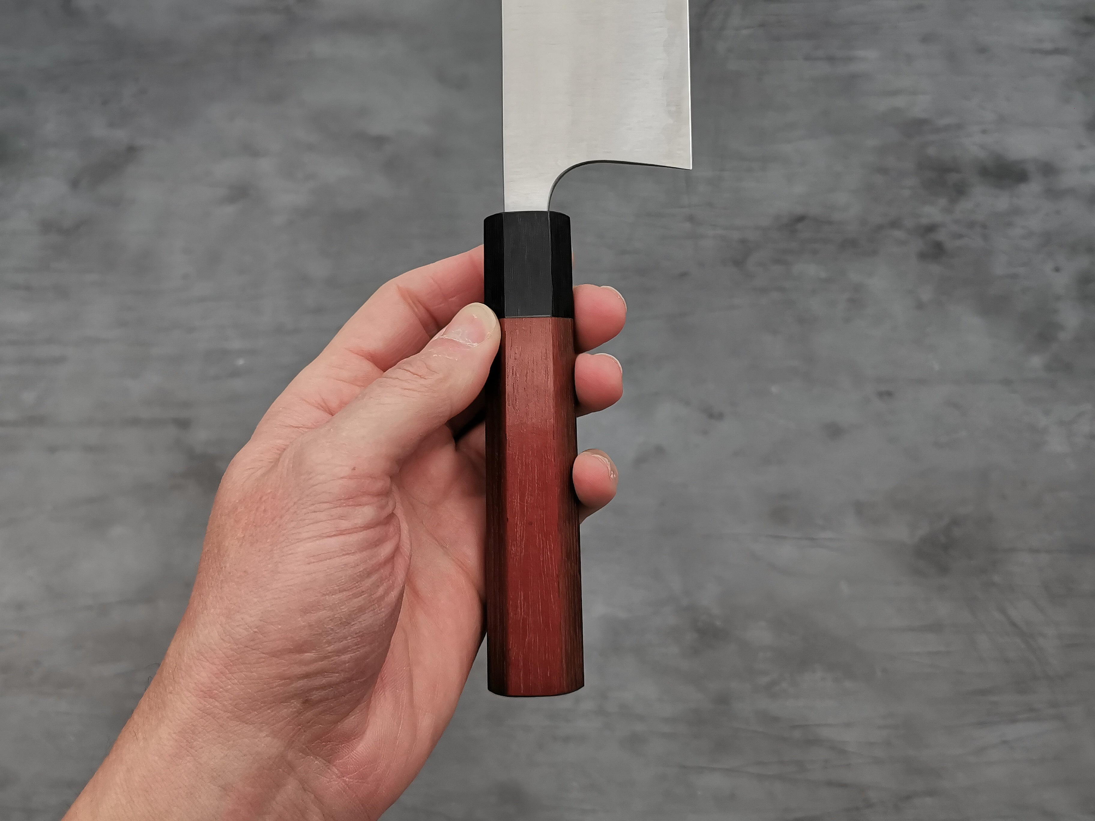 Premium Japanese Koutetsu Type 3 AS Nakiri Knife - High Carbon Steel Kitchen Knife for Professional Chefs & Home Cooking - Perfect for Slicing Vegetables, Herbs & Boneless Meat