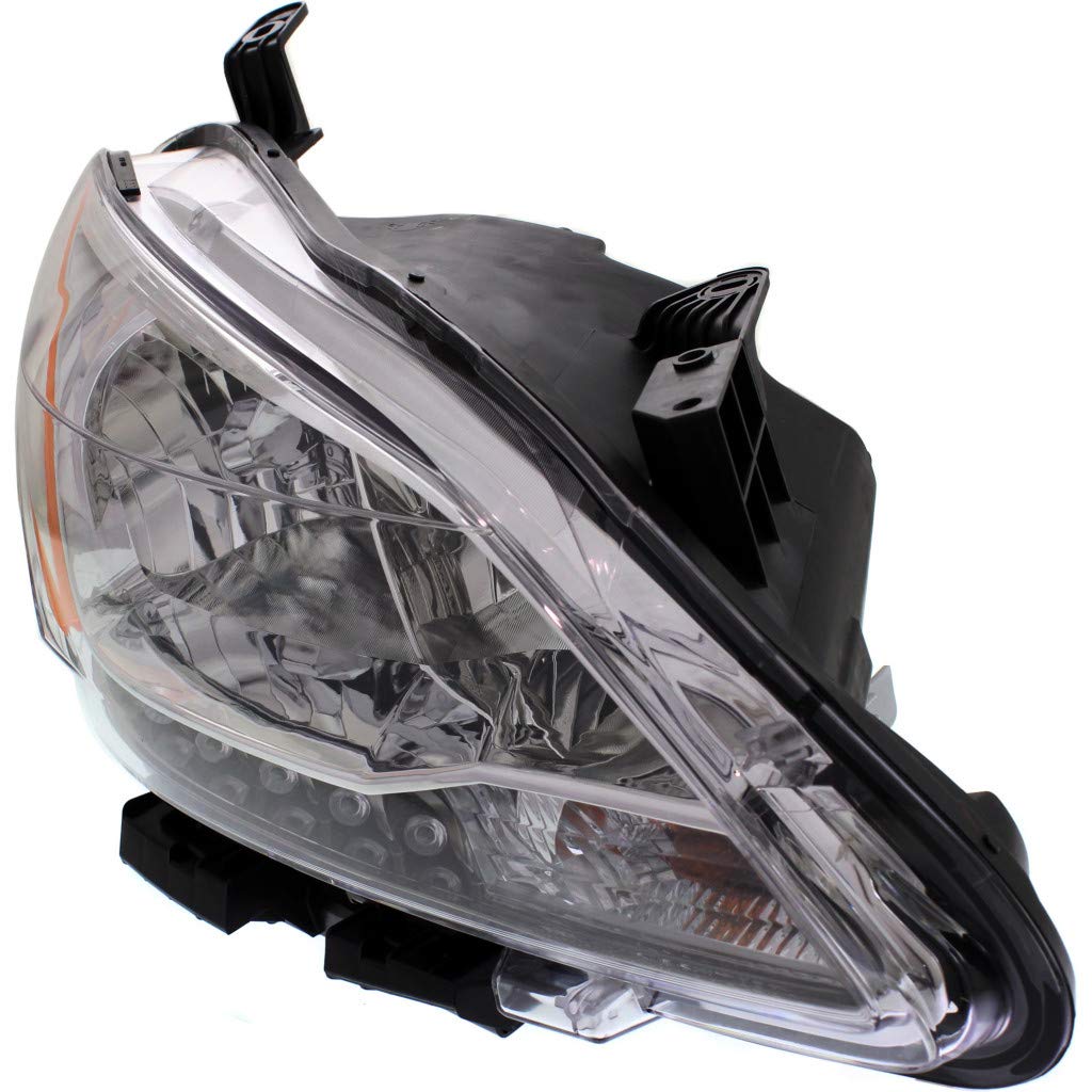 2013-2015 Nissan Sentra Passenger Side Headlight Assembly with Bulbs - DOT Certified Replacement for NI2503216 - Perfect for Night Driving & Car Upgrades