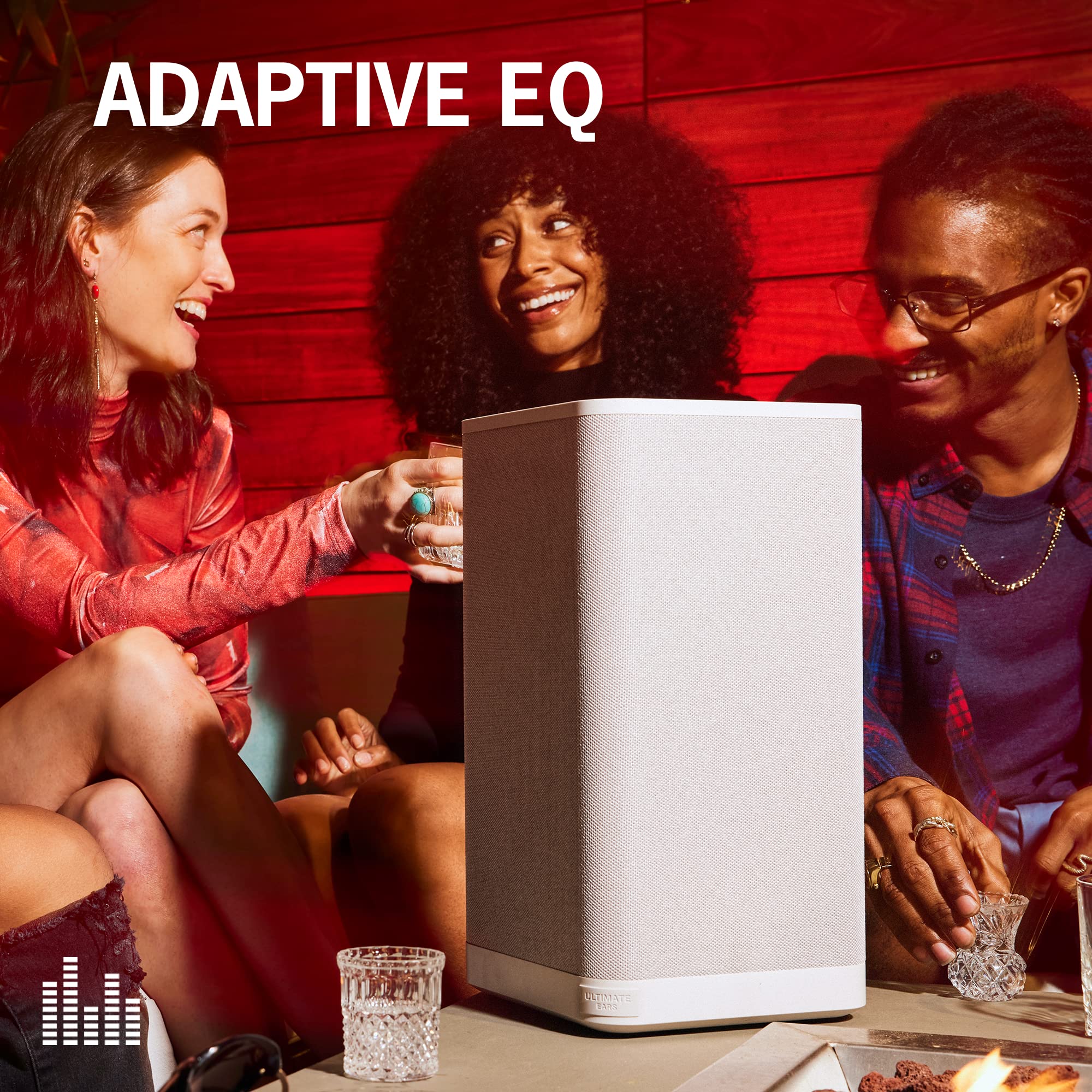 Ultimate Ears HYPERBOOM Portable Bluetooth Speaker - Powerful Wireless Speaker with Deep Bass, IPX4 Water-Resistant, 150ft Range, 24H Battery Life - White - Perfect for Outdoor Parties, Beach Trips & Home Entertainment