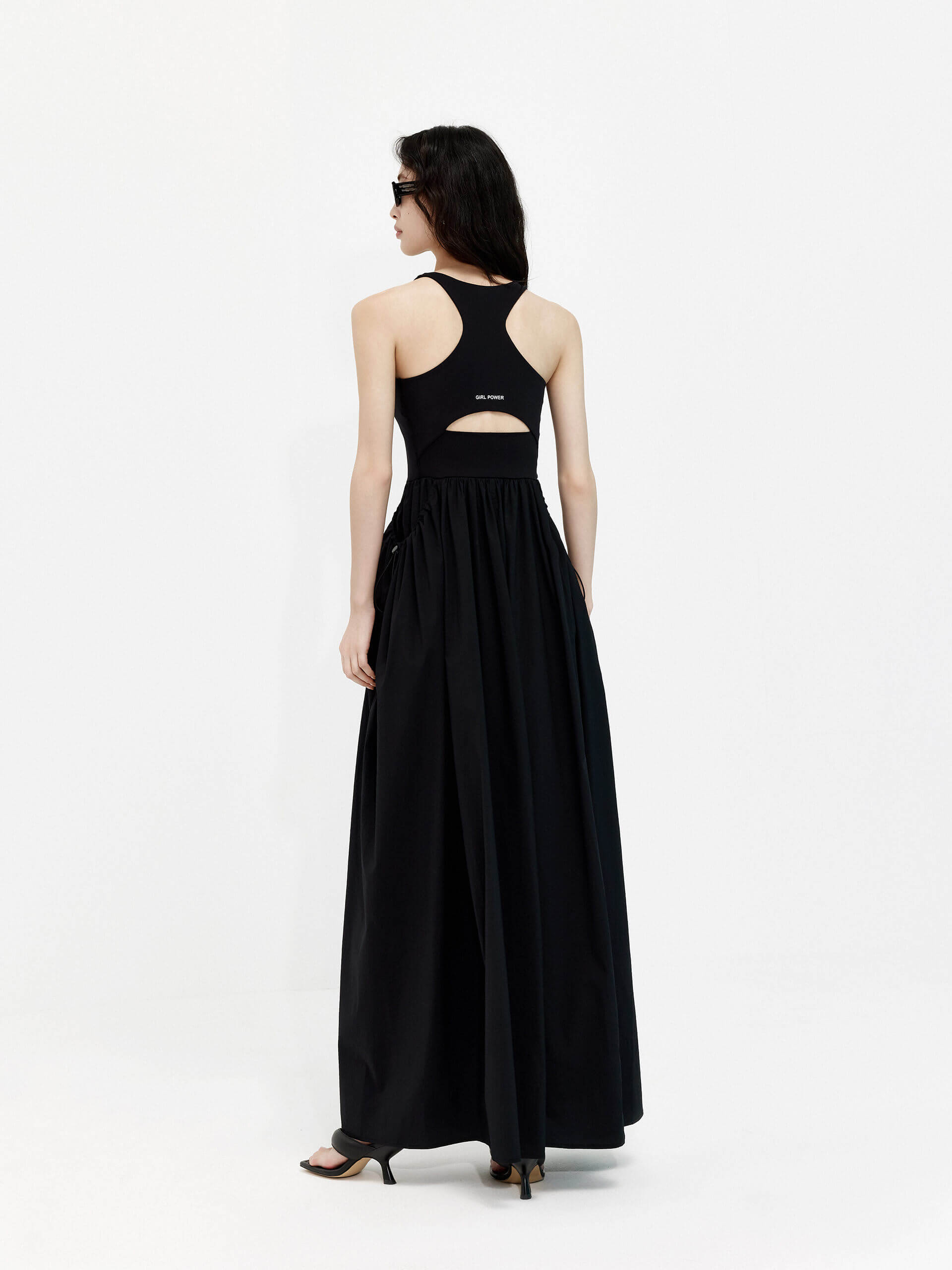 Elegant Contrast Panel Cutout Dress for Women - Stylish Bodycon Party & Evening Gown | Perfect for Night Out, Date Night & Special Occasions