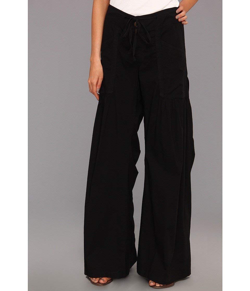 XCVI Women's Willow Wide Leg Stretch Poplin Pants - Comfortable High Waisted Trousers for Work, Office & Casual Wear | Breathable Summer Pants for Women