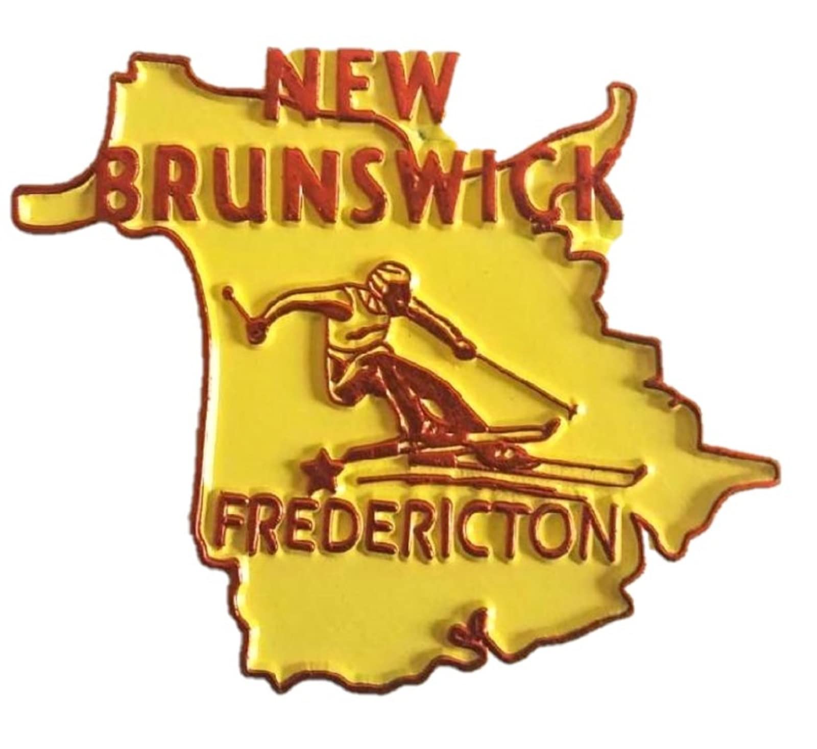 New Brunswick Canada Province Outline Souvenir Fridge Magnet - Perfect for Travel Memories, Office Decor & Gift Ideas