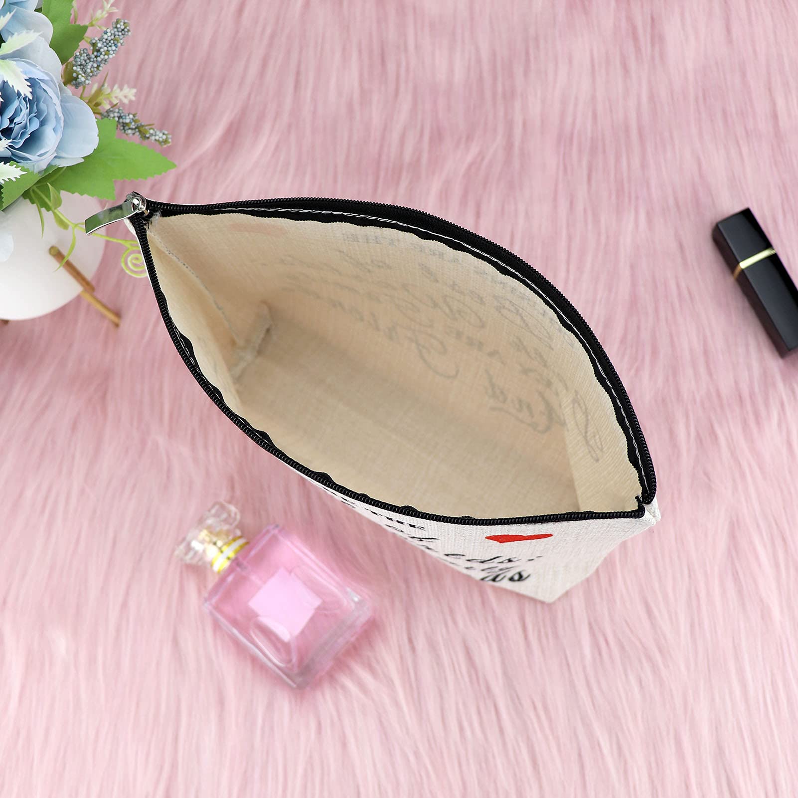 **Stylish Makeup Bag for Women - Perfect Birthday, Christmas & Graduation Gift for Bestie, Sister & Friends - Travel Cosmetic Pouch for Daily Use & Special Occasions**