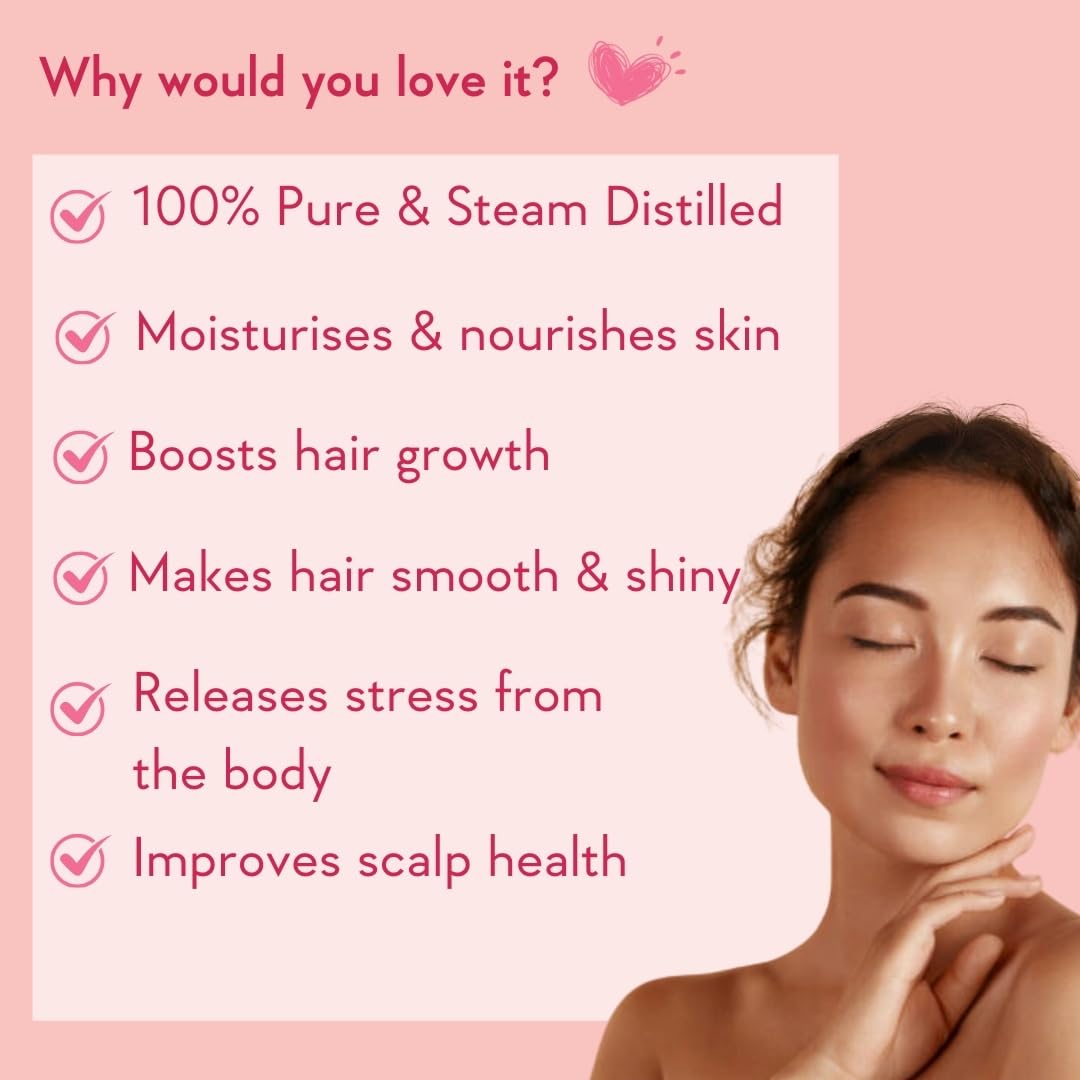 WishCare® 100% Pure Rosemary Essential Oil - 15ml Undiluted Natural Aromatherapy Oil for Hair Growth, Stress Relief & Skin Care | Perfect for Diffusers, Massage & DIY Beauty Products