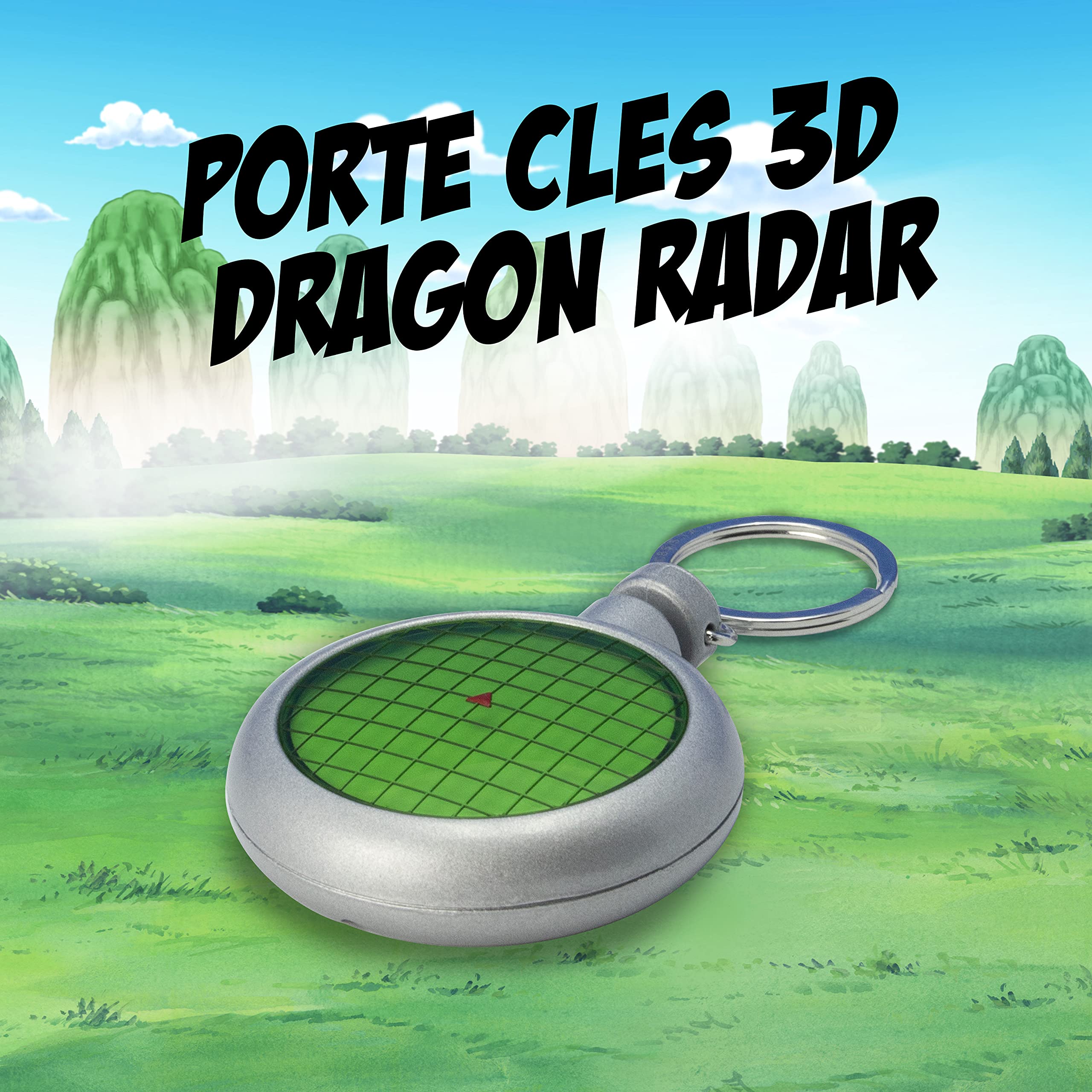 Premium Dragon Ball Z 3D Sound & Light Keychain - Metal Green Dragon Radar 2.7