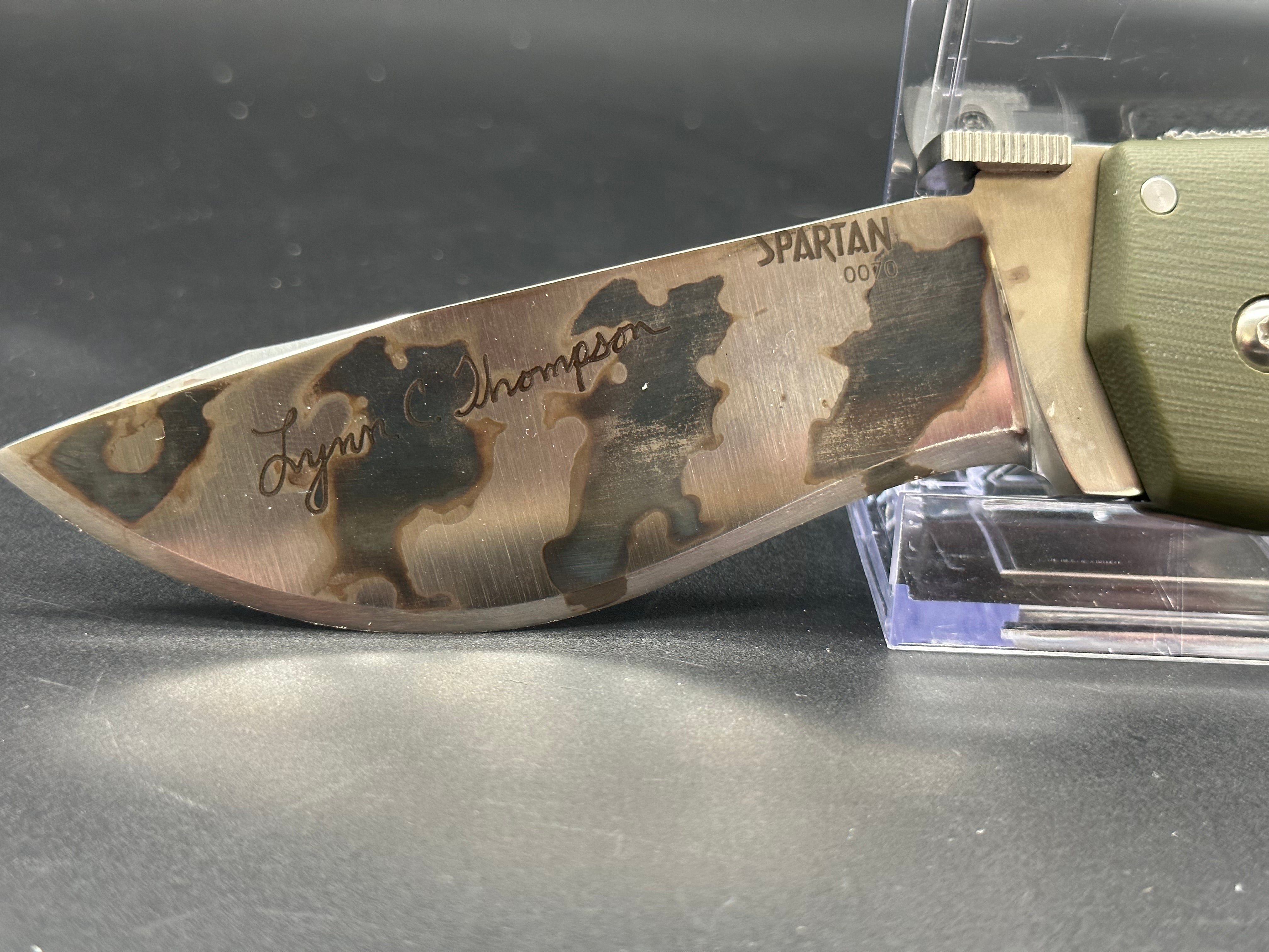 Cold Steel Spartan Limited Edition Knife - Tactical Folding Knife for Outdoor, Camping & Survival - High Carbon Stainless Steel Blade with Secure Lock