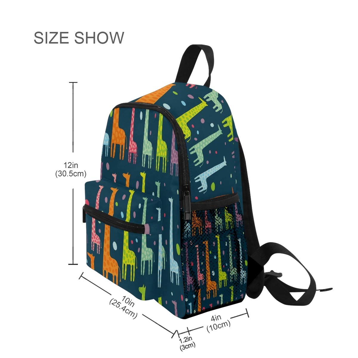 **Cute Giraffe Toddler Backpack for Boys & Girls Ages 3-8 - Lightweight Preschool & Travel Backpack for Daycare, School, and Outdoor Adventures**