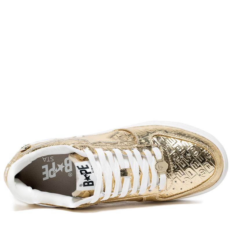 Bape Sta #5 Gold Sneakers - A Bathing Ape Limited Edition Luxury Streetwear Shoes for Men | Perfect for Casual Wear, Street Fashion & Sneaker Collection