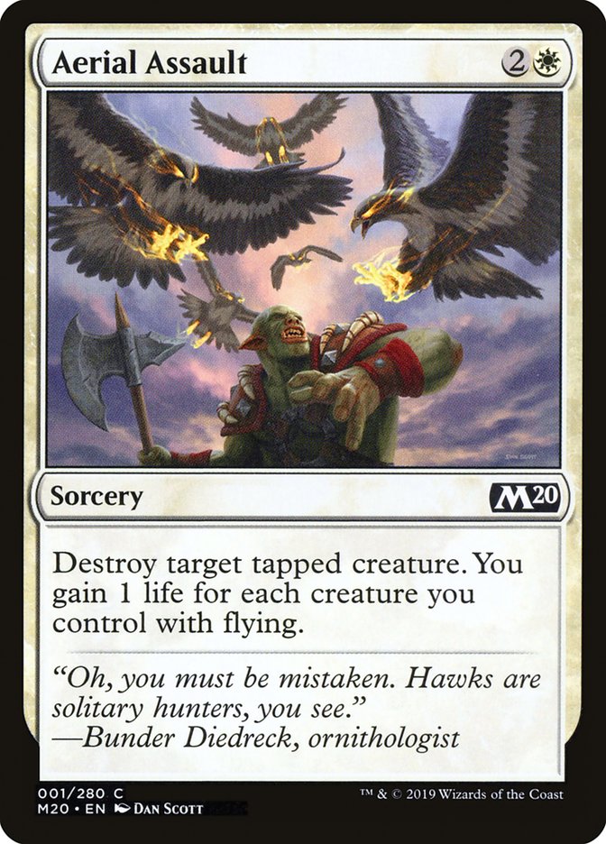 Aerial Assault - Core Set 2020 Magic: The Gathering MTG Card - Perfect for Commander, Standard & Modern Deck Building