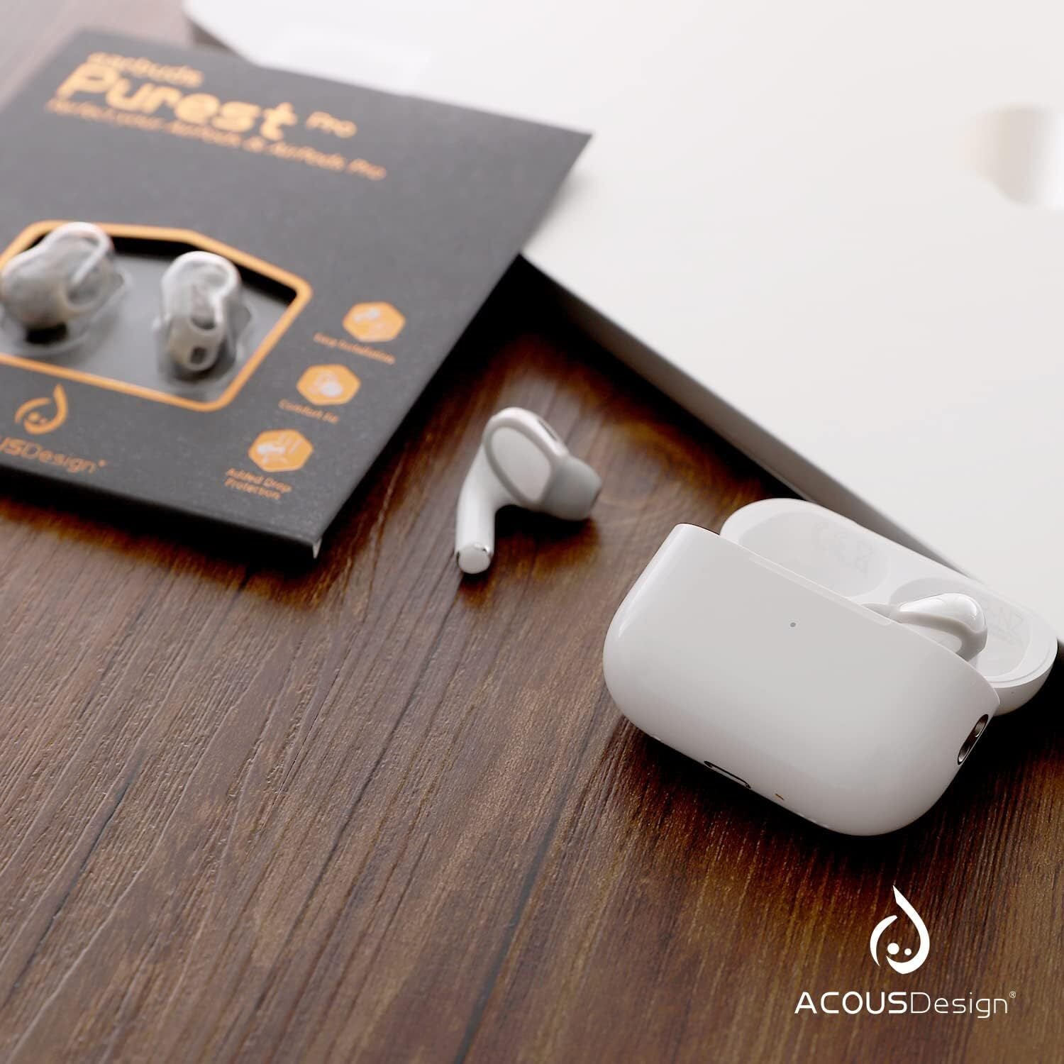 ACOUS Design Purest Pro Earbuds Covers - Pale Blue | Premium Silicone Earphone Protection | Perfect for Workouts, Travel & Daily Use