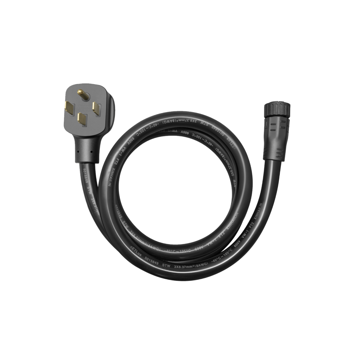 EcoFlow PowerPulse Input Cable (NEMA 14-50P) - High Power Charging Cable for RVs, Campers & Home Backup Power Systems | Fast Charging Solution for EcoFlow Portable Power Stations