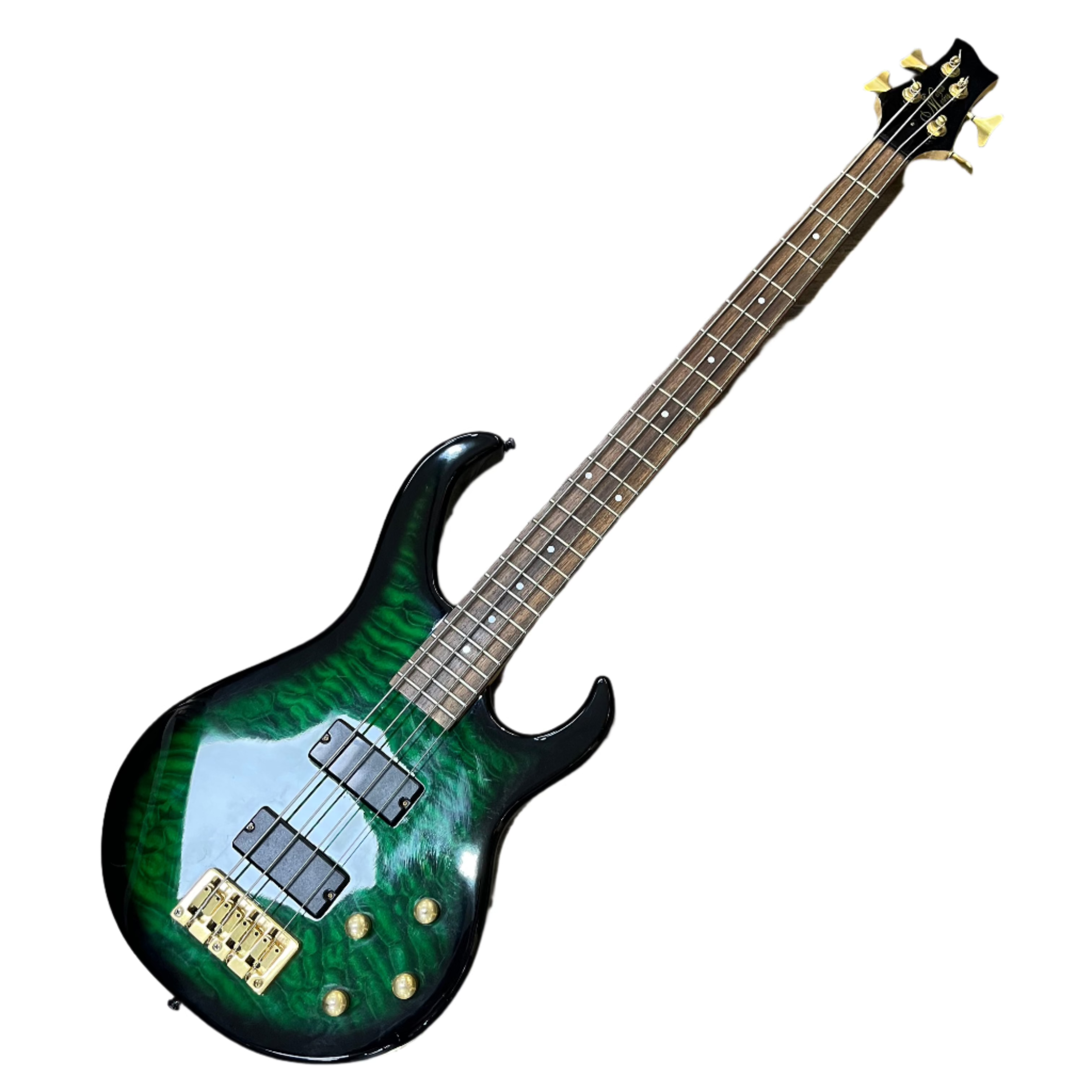 Morgan Monroe Viking Bass Guitar with Gig Bag - Professional 4-String Electric Bass for Beginners & Musicians - Perfect for Live Performances, Studio Recording & Practice