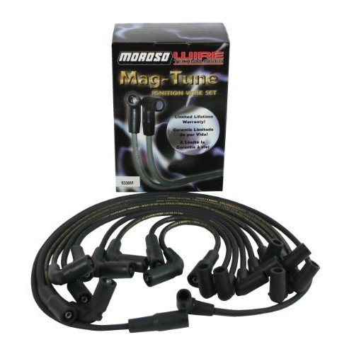 Moroso 9760M High Performance Spark Plug Wire Set - Compatible with GM, Ford, Chrysler - Durable Silicone Insulation for Enhanced Engine Performance - Perfect for Racing, Hot Rods & Classic Car Restoration