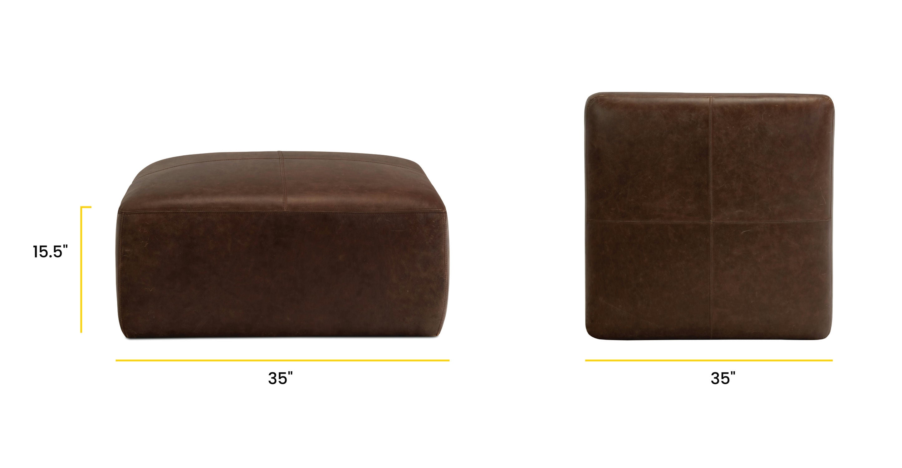 Sequoia Ottoman - Stylish and Comfortable Footstool for Living Room, Bedroom, or Office - Perfect for Relaxing, Reading, or Extra Seating