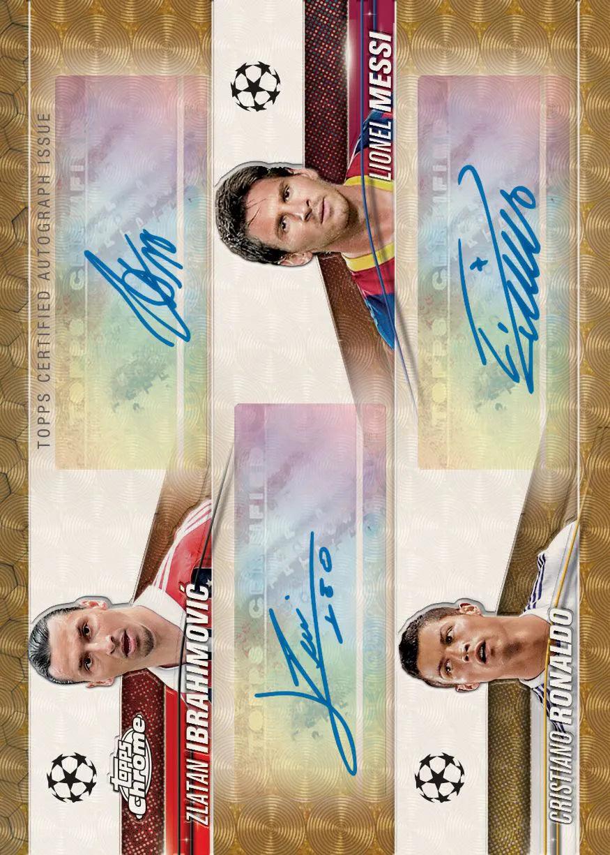 2023-24 Topps Chrome UEFA Club Competitions Hobby Pack - Premium Soccer Trading Cards for Collectors & Fans - Perfect for Sports Memorabilia Collections & Fantasy League Enthusiasts