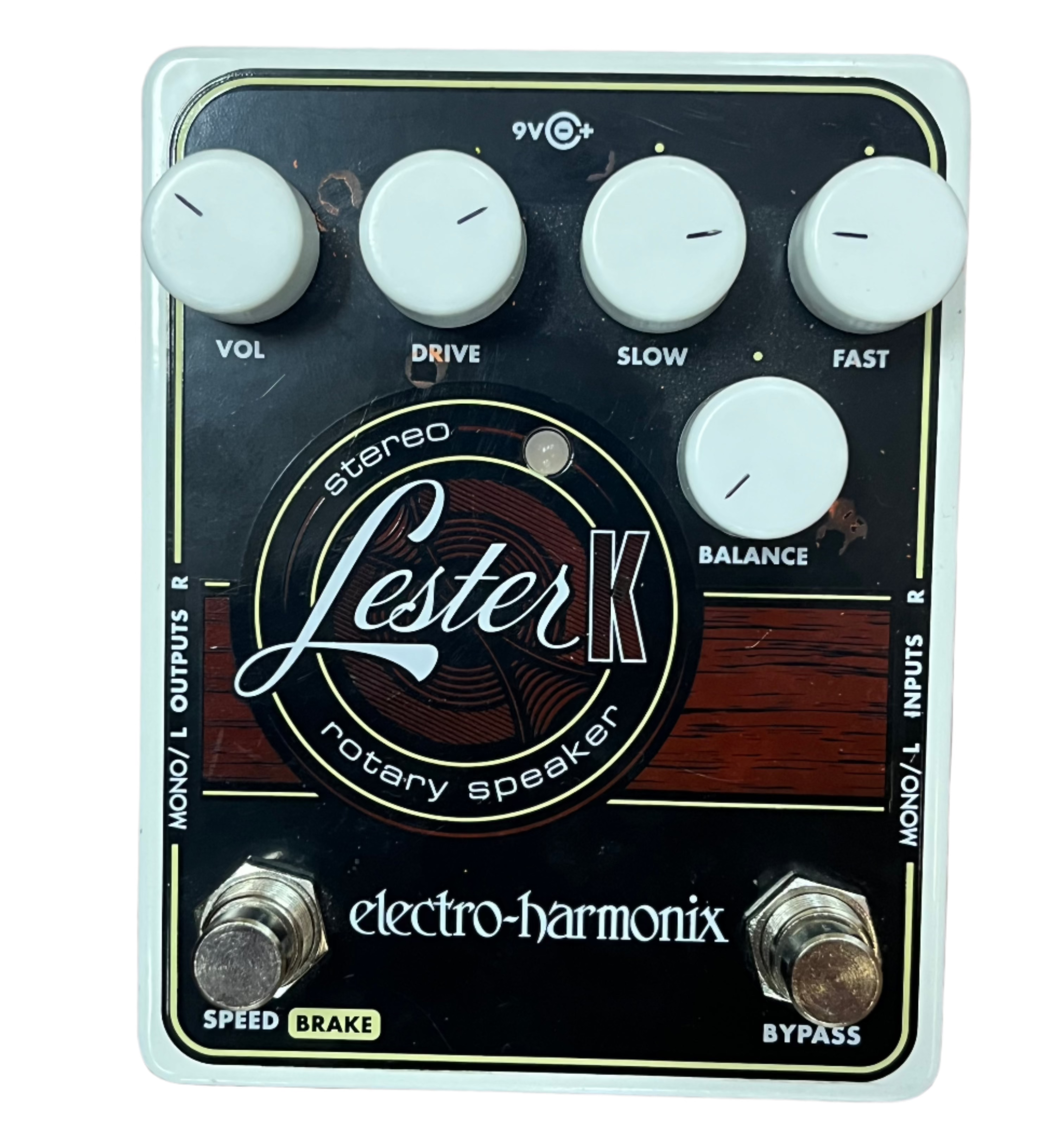 Electro Harmonix Lester K Stereo Rotary Speaker Emulator Pedal - Vintage Guitar Effects for Blues & Rock - Perfect for Stage & Studio Recording