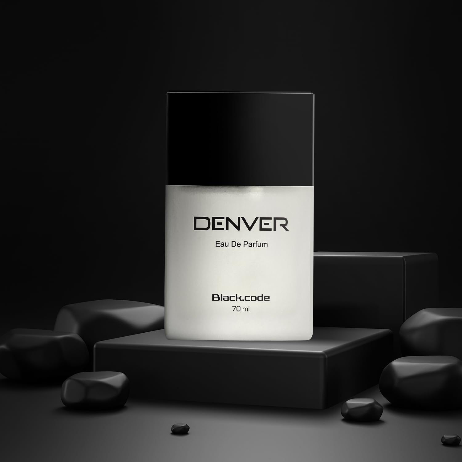 DENVER Black Code Cologne for Men - 70ML Eau de Parfum | Premium Long Lasting Fragrance | Day & Night Wear, Office & Date Night Scent