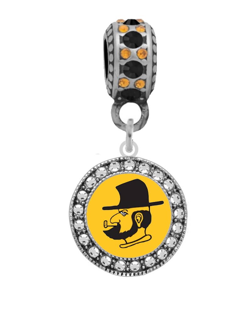 Appalachian State Mountaineer Charm for Pandora Style Bracelets - Perfect for College Graduation Gifts, Alumni Pride & Jewelry Collectors