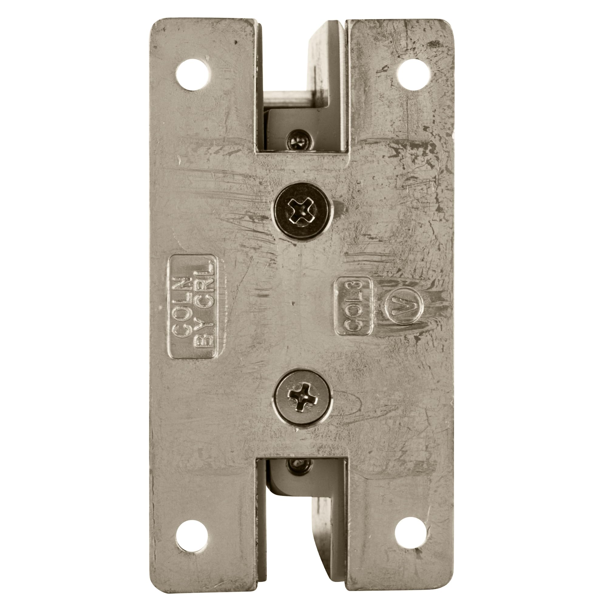 CRL Brushed Nickel Cologne Series Wall Mount Positive Close Hinge - Heavy Duty Cabinet & Door Hinge for Bathroom, Kitchen, and Closet Installation