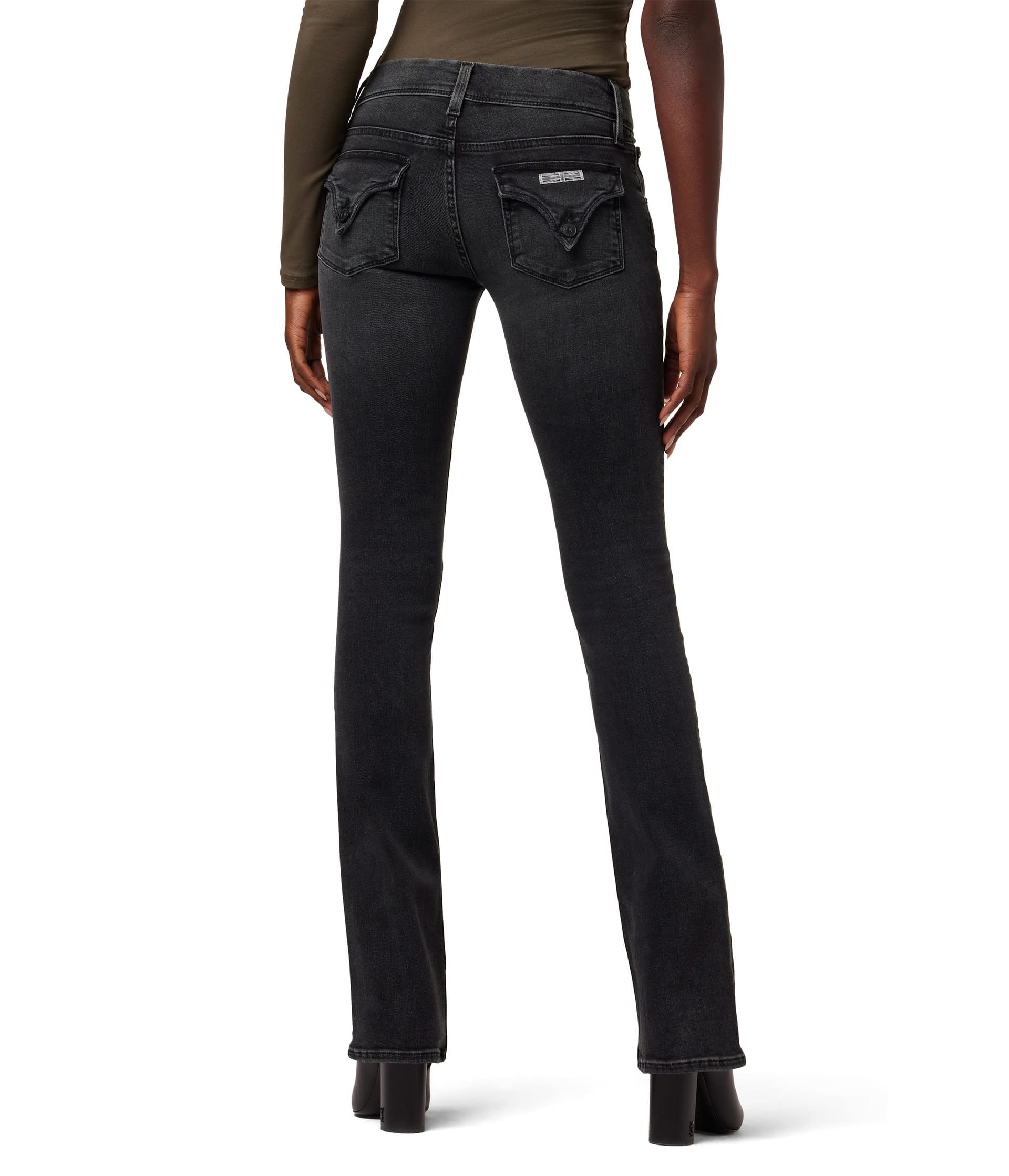 HUDSON Baby Girls' Bootcut Jeans - Soft & Stretchy Denim Pants for Toddlers - Perfect for Playdates, Daycare & Casual Outings