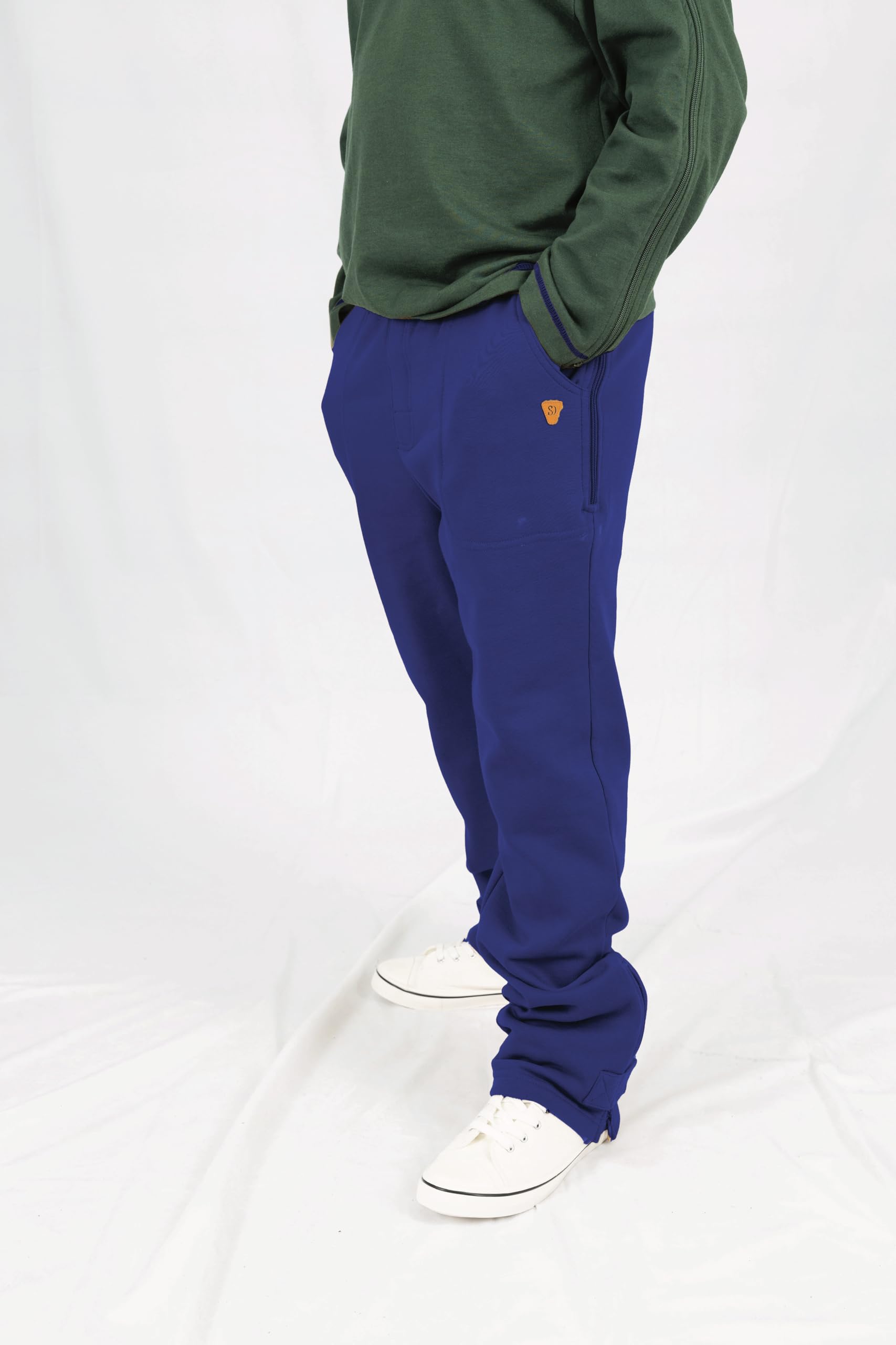 Adaptive Kids' Sweatpants with Elastic Waist & Side Zippers - Easy On/Off Straight Leg Pants for Children with Special Needs - Perfect for Therapy, School & Playtime