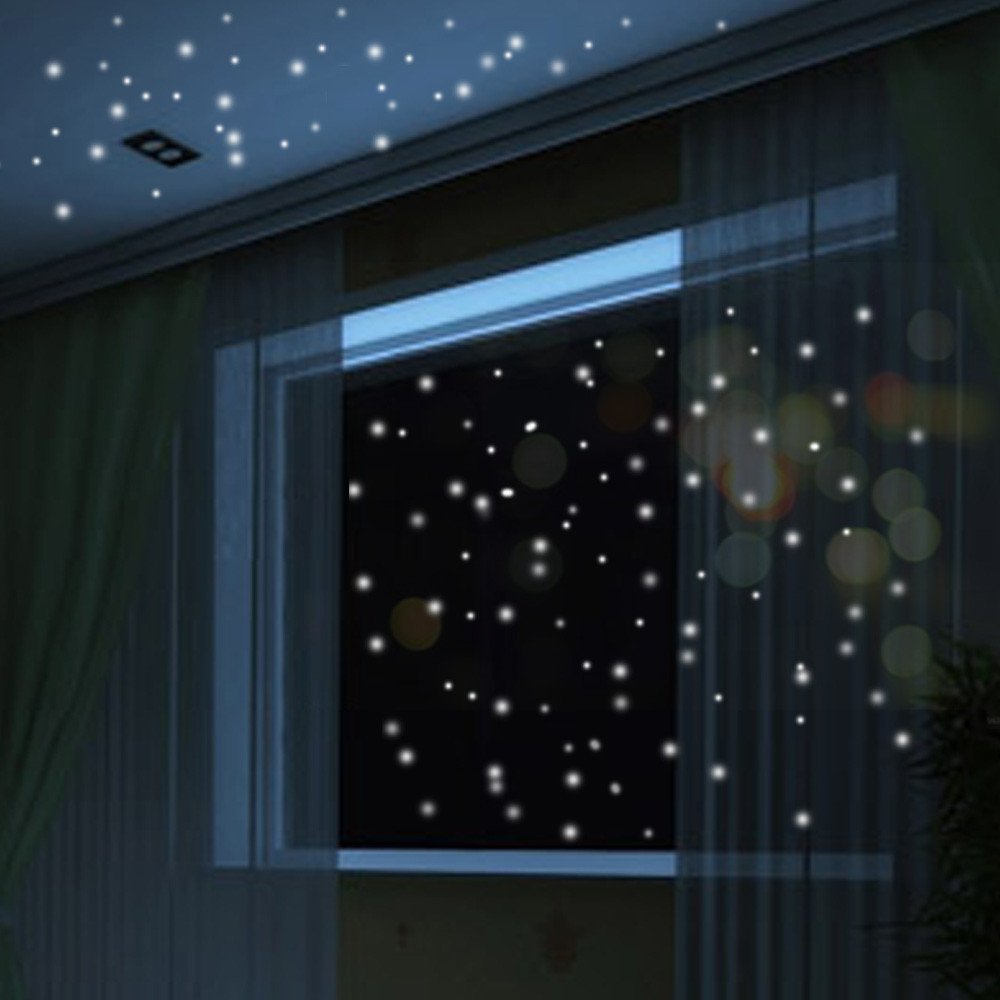 Glow Round Wall Stickers 407Pcs - Luminous Home Decor for Kids Room & Living Room
