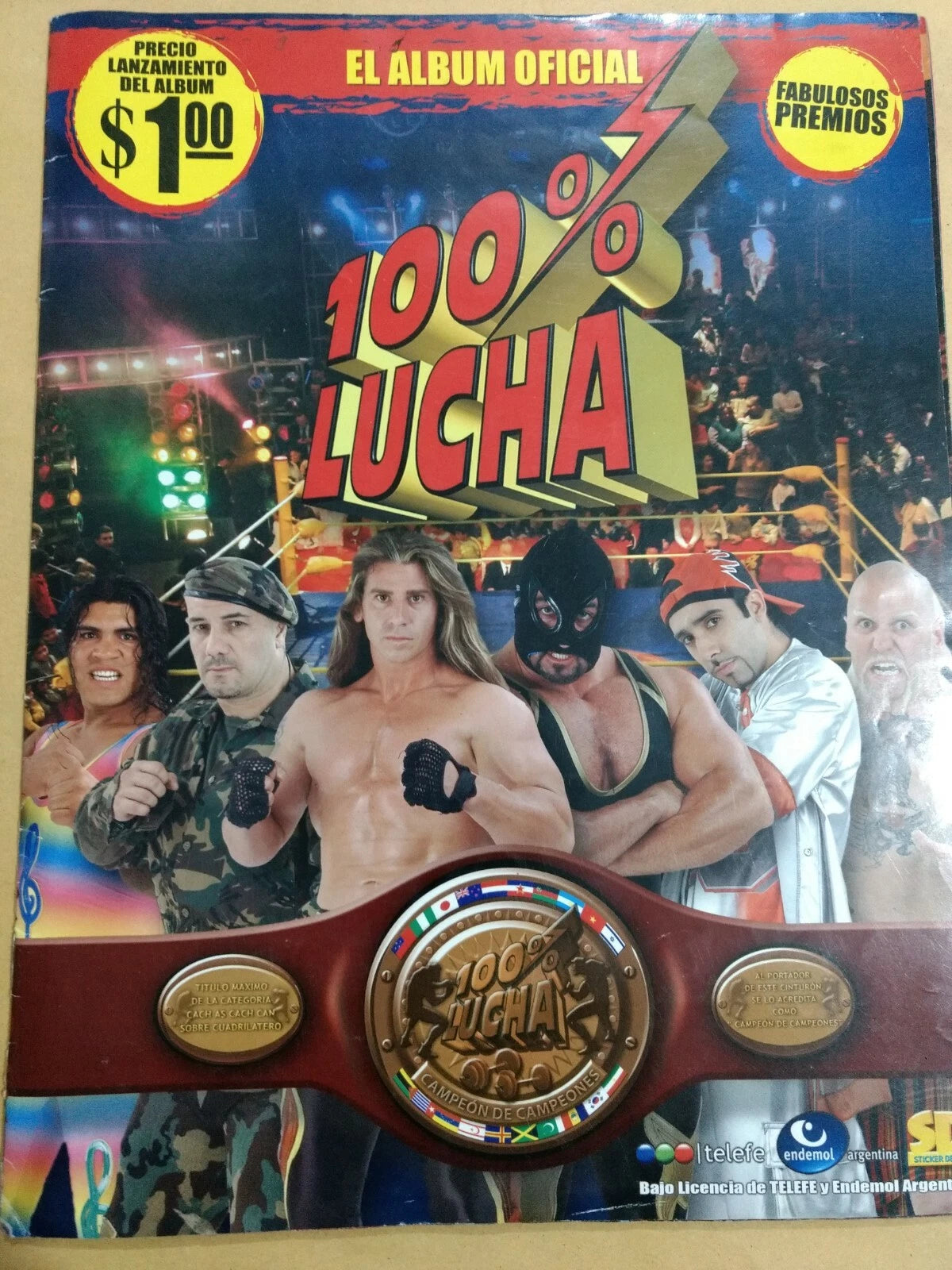 Authentic 100% Lucha Libre Sticker Album - Collectible Mexican Wrestling Stickers from Argentina | Perfect for Scrapbooking, Gift Giving & Fan Collections