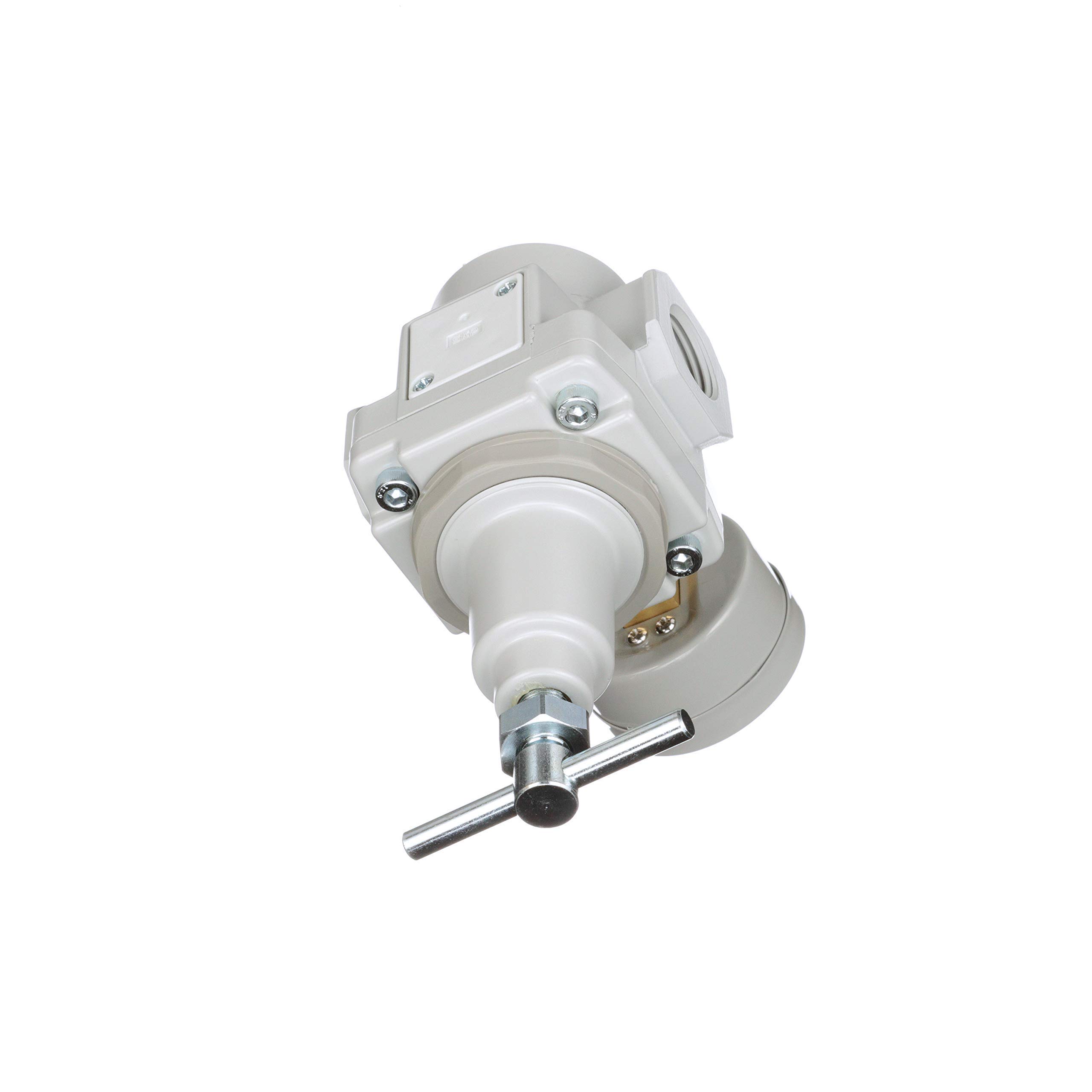 PneumaticPlus SAR Series T-Handle Air Flow Regulator with Pressure Gauge - 3/4