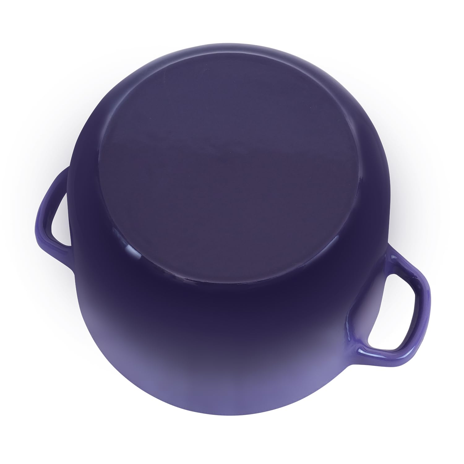 2.8 qt Enameled Cast Iron Dutch Oven with Lid - Purple Bread Baking Pot & Rice Cooker with Handles | Perfect for Camping, Baking, Stewing & Kitchen Cooking