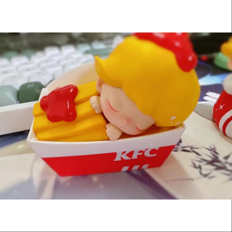 DIMOO Pop Mart KFC 35th Anniversary BUCKET Series Goodnight Fries Collectible Figure - Limited Edition China Exclusive for Display & Gifts