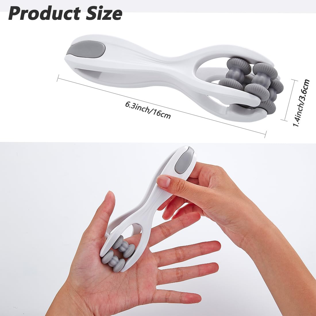 Finger Massage Tools for Hand Pain Relief - Silicone Massage Roller for Arthritis, Carpal Tunnel, Wrist & Palm - Perfect for Office Workers, Gamers & Musicians