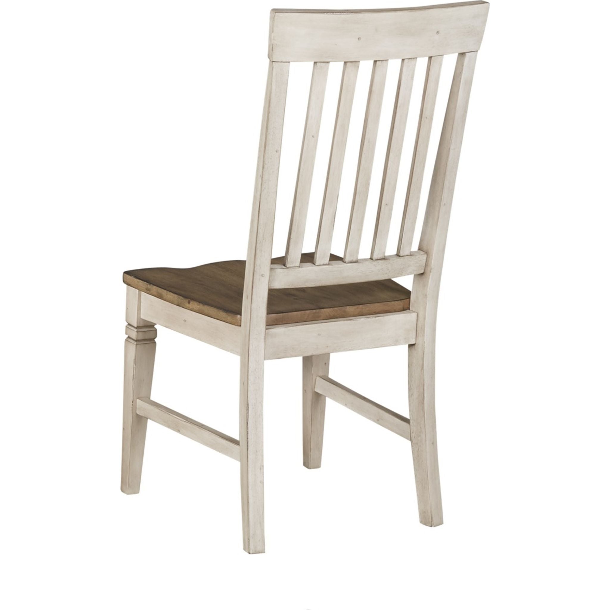 Modern Beacon Side Chair in Smoky White & Peppercorn - BEAPW275K - Stylish Dining Room, Kitchen, or Office Accent Chair for Home Decor