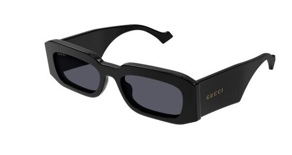 Gucci GG 1426S 001 Black/Grey Rectangular Men's Sunglasses | Luxury Designer Shades for Men | Perfect for Driving, Beach & Outdoor Activities