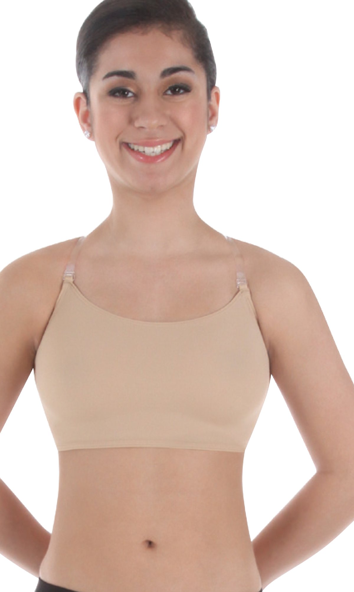 Body Wrappers Women's Underwraps Convertible Halter-Cami Bra - Seamless Comfort for Yoga, Workouts & Everyday Wear