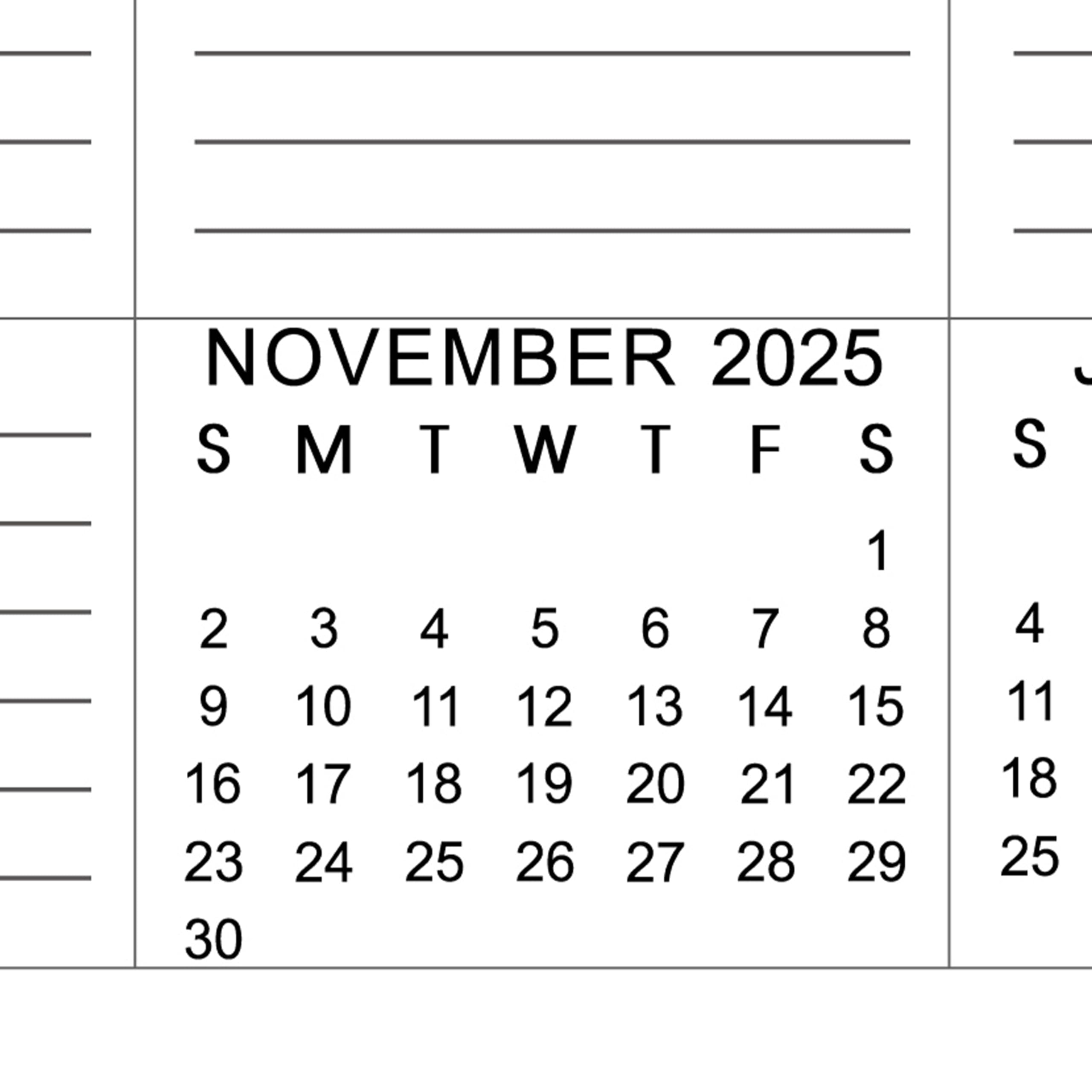 2025-2026 Wall Calendar with Thick Paper | 15