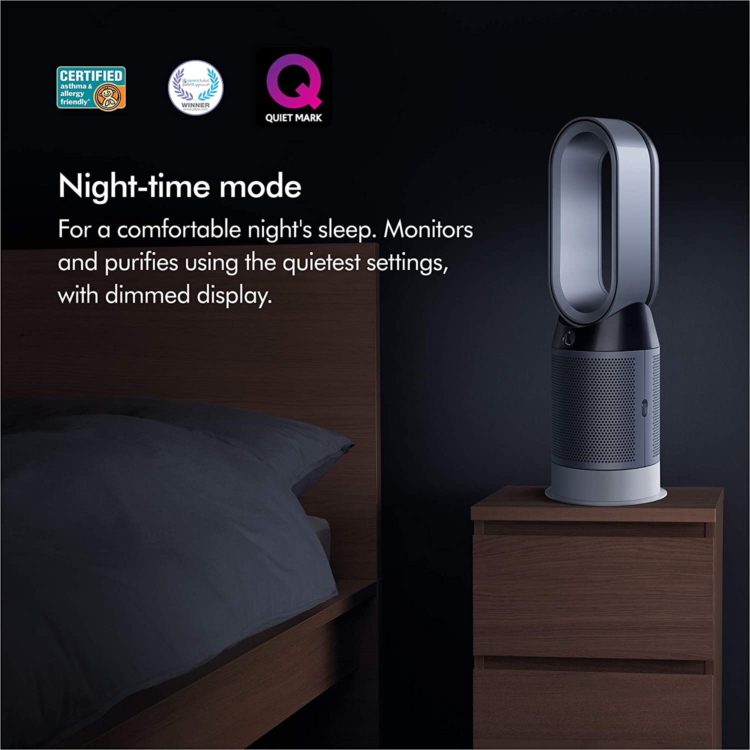 Refurbished Dyson Pure Hot + Cool HP04 Air Purifier, Fan & Heater - 1 Year Warranty | Certified Excellent Condition | Perfect for Bedrooms, Living Rooms & Offices