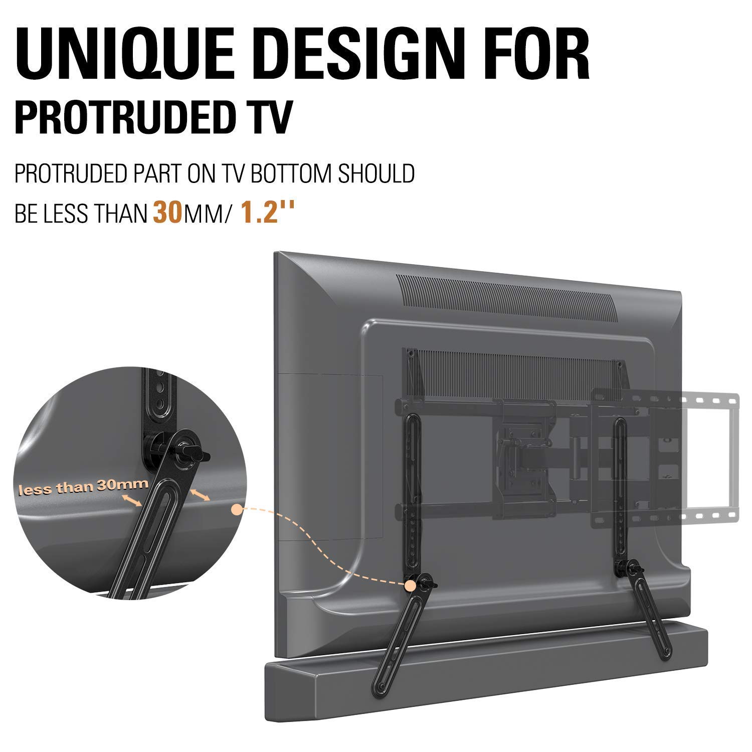 Mounting Dream Adjustable Speaker Stands Pair - Universal Satellite Speaker Stands for TVs & Soundbars, Holds Up to 22 lbs with Detachable Extension - Perfect for Home Theater & Gaming Setup (Model MD5421)