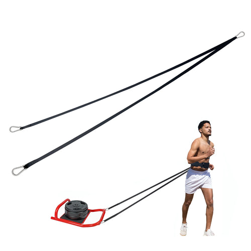 Heavy Duty Sled Pulling Belt - Adjustable Waist Strap for Strength Training, Sled Workouts & Fitness Exercises - Perfect for CrossFit, Football Training & Outdoor Fitness Routines