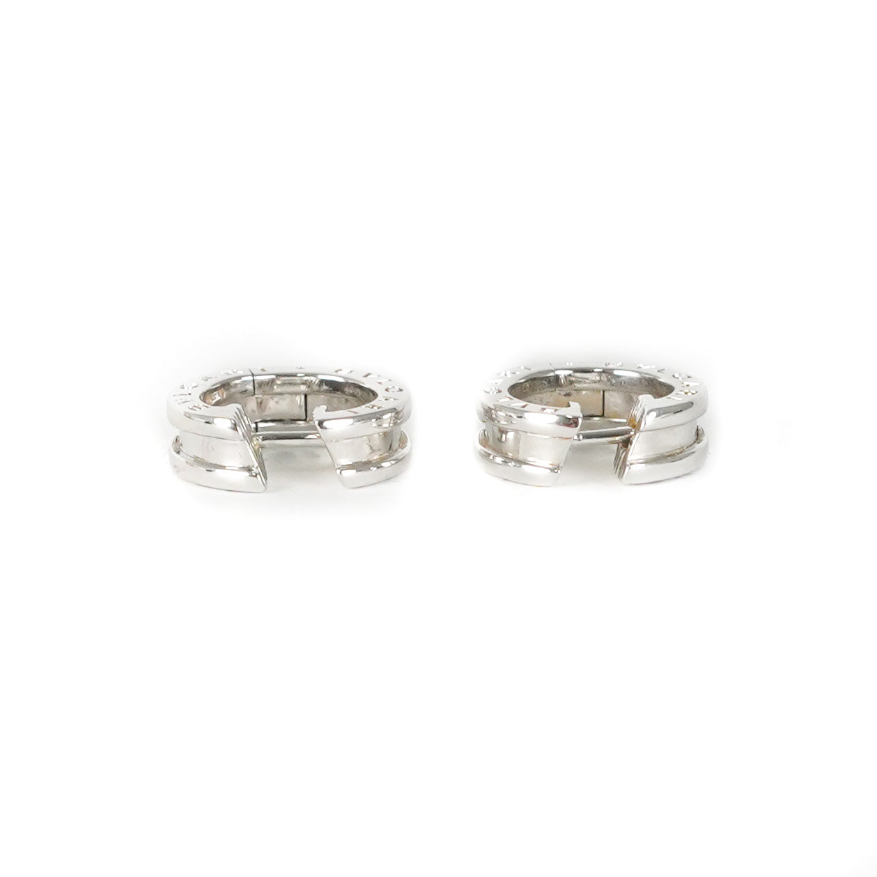 Bvlgari B.Zero1 18K White Gold Earrings for Women - Luxury Diamond Stud Earrings for Parties, Weddings & Special Occasions