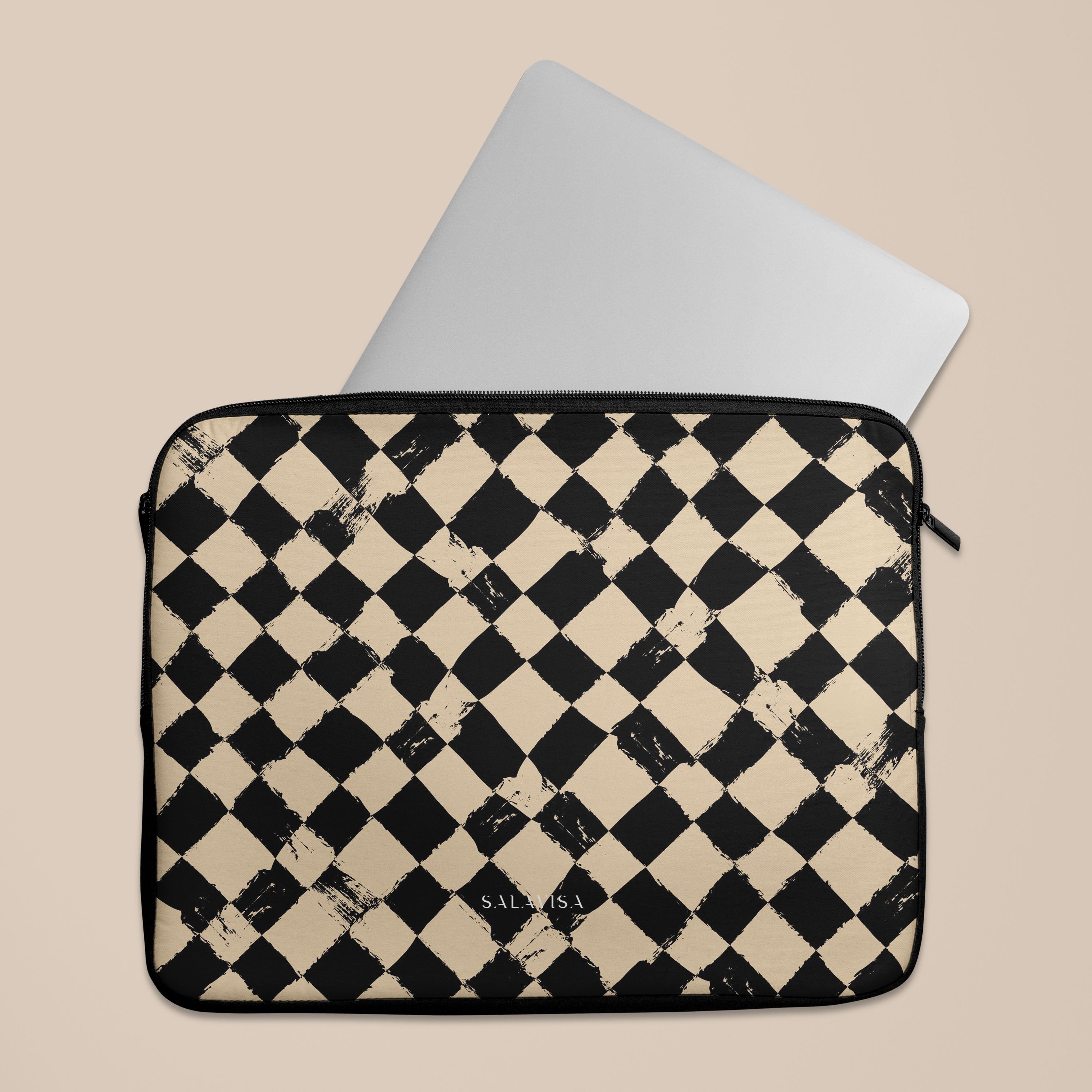 Premium Chess Cross Board Laptop Sleeve - Stylish Protective Case for MacBook & Notebooks - Perfect for Work, School & Travel Accessories