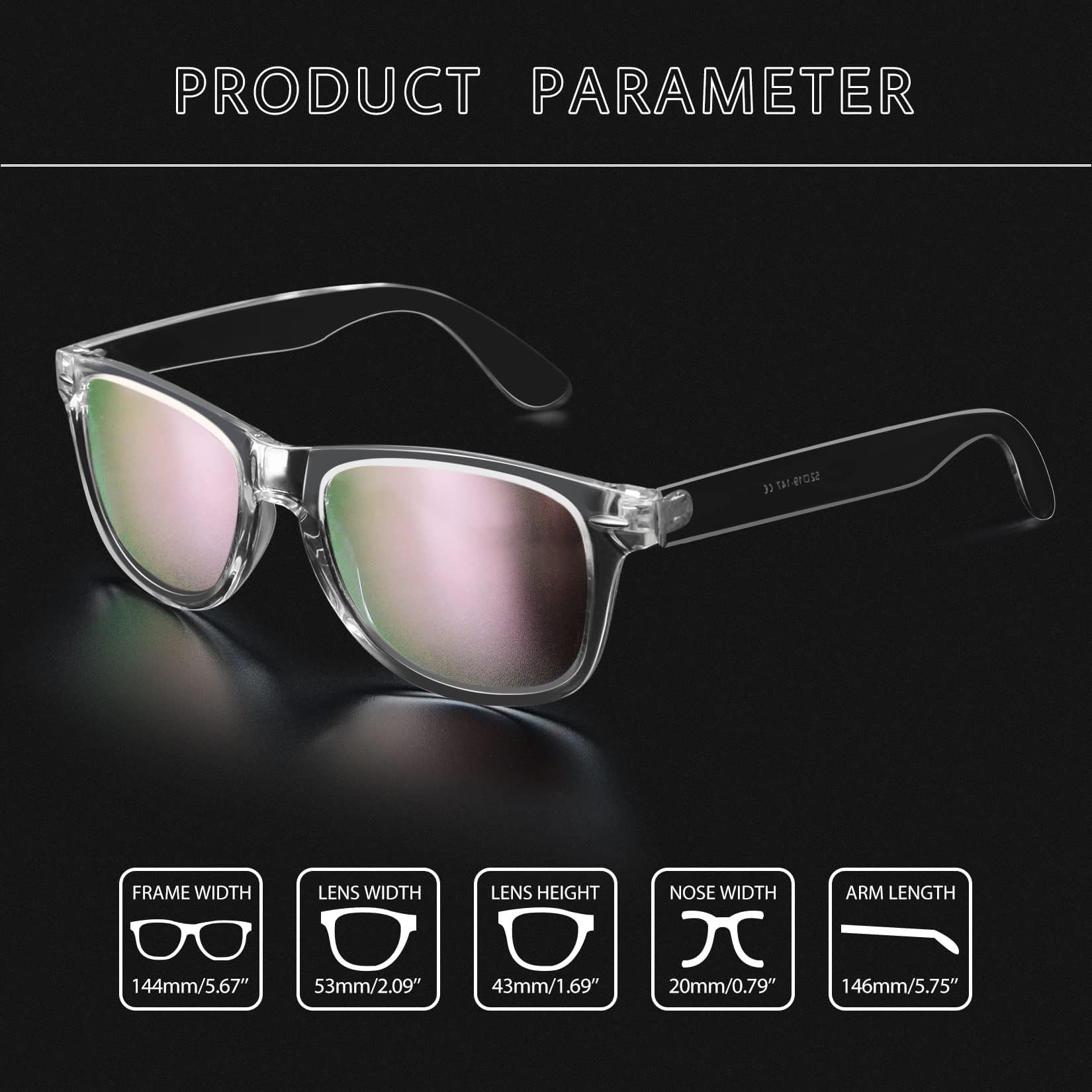 Joopin Square Polarized Sunglasses for Men & Women - UV Protection, Trendy Designer Shades for Outdoor, Driving & Fashion