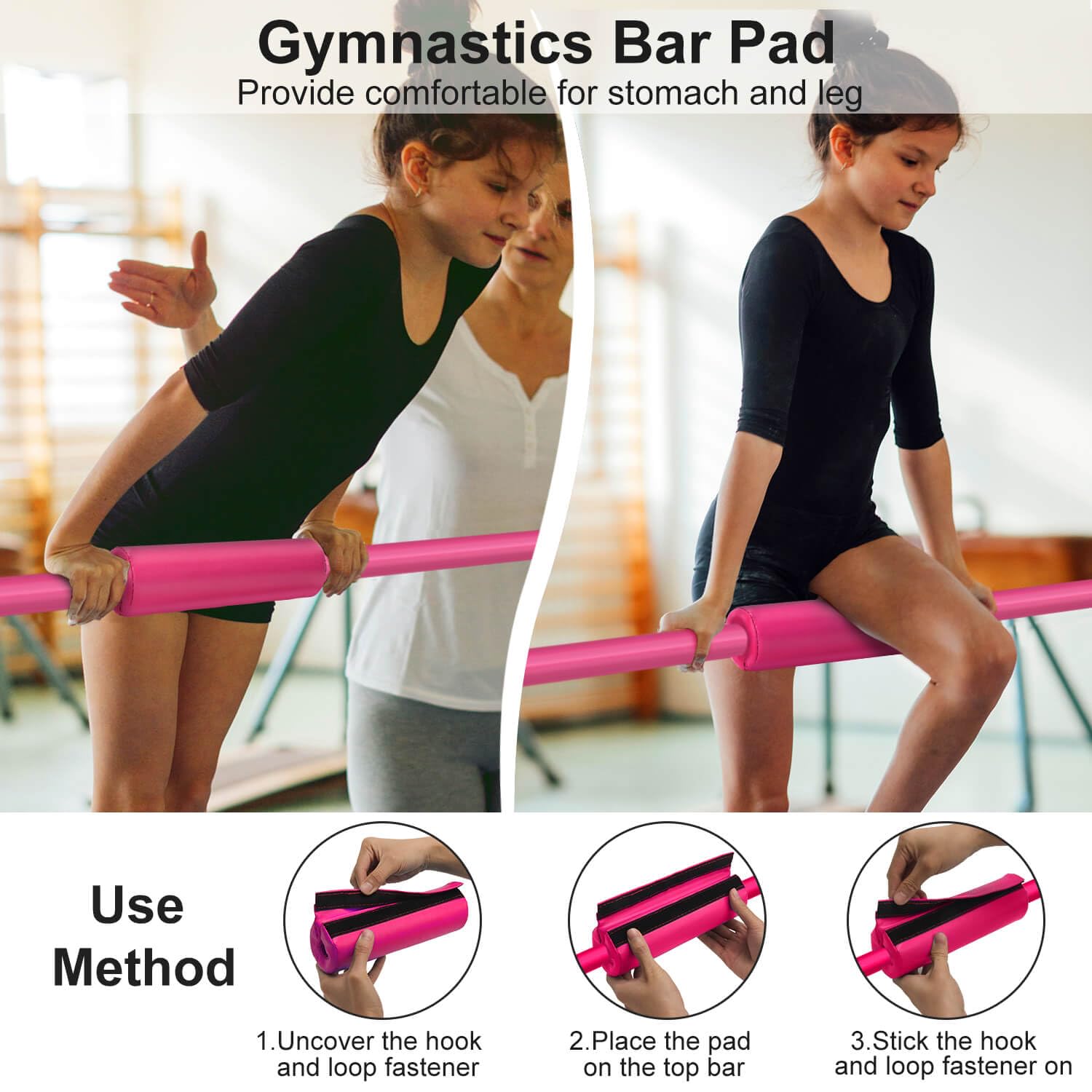 Adjustable Gymnastics Bar for Kids - Expandable Training Equipment for Home & Gym