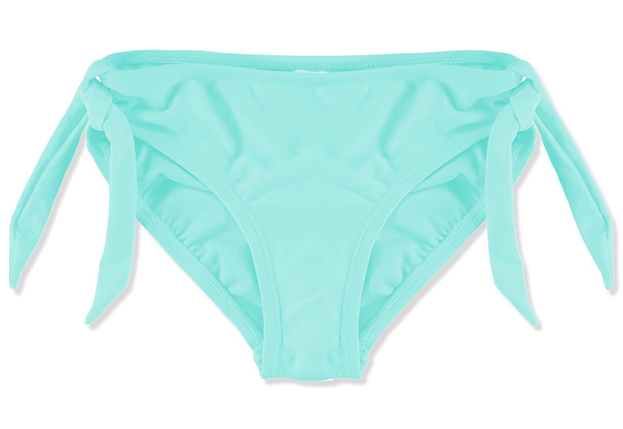 Girls 2-Piece Solid Color Tiered Tankini Swimsuit Set | Sizes 6-12 | Kids Bathing Suit for Pool, Beach & Summer Vacation