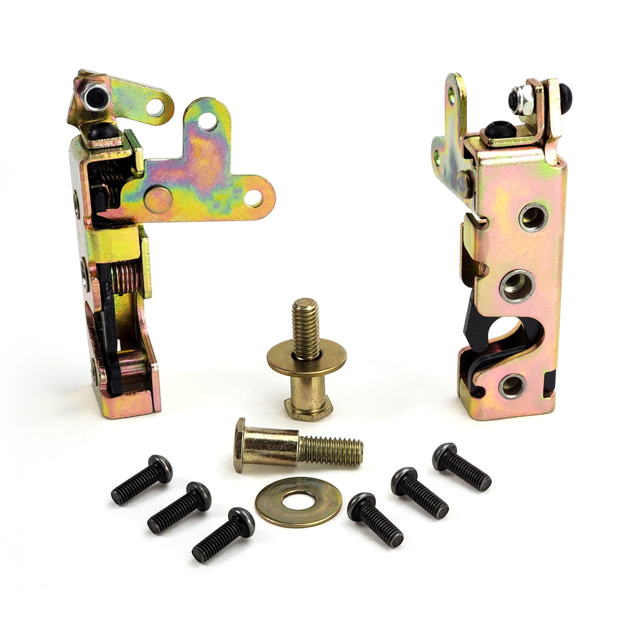 1901-1907 Oldsmobile Model 6C Autoloc Small Slimline Locking Bear Claw Jaw Car Door Latch Set with Striker Bolts - Replacement Door Latch for Classic Car Restoration & Repair