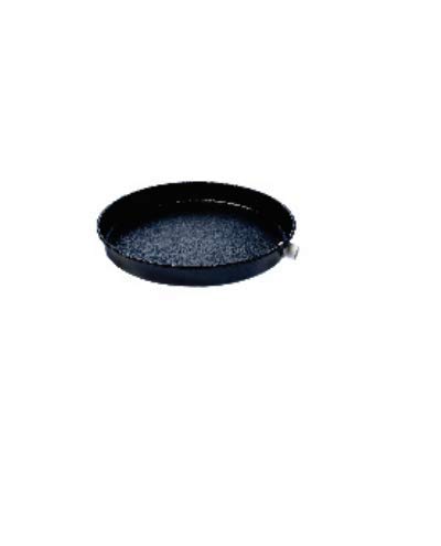 FixtureDisplays® 24-Inch Plastic Water Heater Drain Pan with 1-Inch CPVC Fitting - Leak Protection for Water Heaters (20-Pack, Black) - Ideal for Basement, Garage & Utility Room Installation