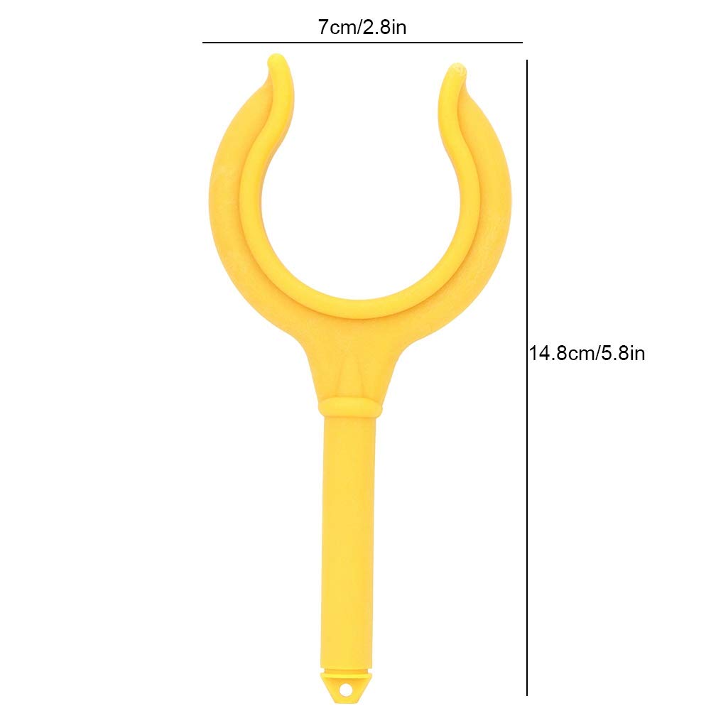 2-Pack Astibym Boat Oar Locks - Durable Rubber Fishing Rod Holders & Marine Oarlock Sockets for Rowboats, Kayaks, Water Rafts & Dinghies (Yellow) | Perfect for Fishing, Rowing & Water Sports Accessories
