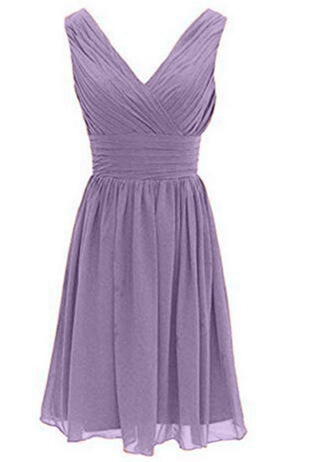 Elegant Short Chiffon Bridesmaid Dress for Wedding Party & Evening Events - Perfect for Bridal Showers, Receptions, and Formal Occasions