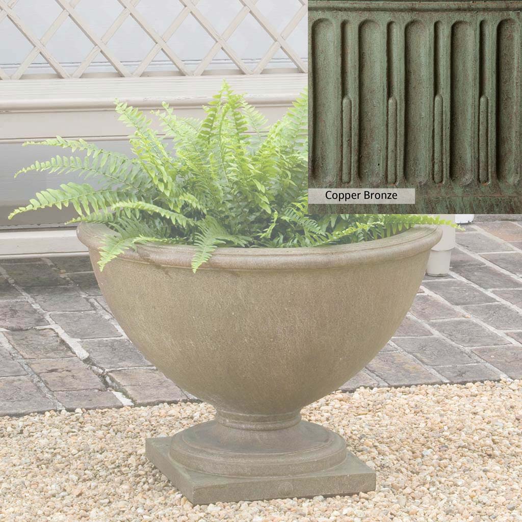 Campania International Williamsburg Basset Hall Urn - Classic Outdoor Garden Planter for Flowers, Plants & Décor | Perfect for Patio, Porch & Landscaping