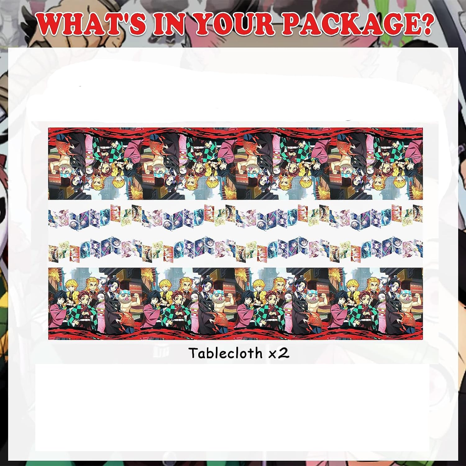 2-Pack Disposable Demon Tablecloth 70